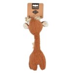 Hondenspeelgoed Giraf van Bruin Ribfluweel met Katoenen Touw – D&D Home George - Afbeelding 2