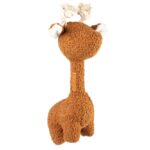 Hondenspeelgoed Giraf van Bruin Ribfluweel met Katoenen Touw – D&D Home George