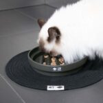 Katten Slowvoerbak van Keramiek met Doolhof – D&D Home SUE Maze Groen - Afbeelding 6