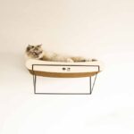 Gebogen Kattenwandplank van Golfkarton met Metalen Beugel – D&D Home David - Afbeelding 2