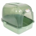 Overdekte Kattenbak met Actiefkoolfilter Transparant Groen – EBI Eclipse M