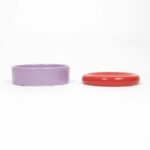 Kattenvoer- en Waterbak met Onderzetter rood-paars – EBI Coockoo Funky Feeding - Afbeelding 3