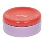 Kattenvoer- en Waterbak met Onderzetter rood-paars – EBI Coockoo Funky Feeding
