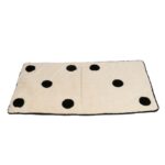 Hondenplaid Pluche Zwart-Wit 120 x 60 cm – EBI Coockoo Domino Dream