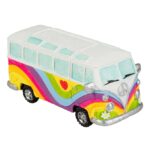 Aquariumdecoratie Hippiebus met Neonkleuren – EBI Aqua Della Hippie Van - Afbeelding 2