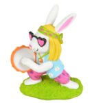 Aquariumdecoratie Neon Hippiekonijn met Tamboerijn – EBI Aqua Della Hippie Kaninchen - Afbeelding 2
