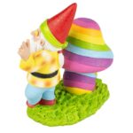 Aquariumdecoratie Hippie Kabouter met Neonkleuren – EBI Aqua Della Hippie Gnom - Afbeelding 3