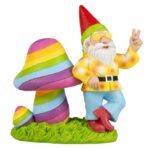 Aquariumdecoratie Hippie Kabouter met Neonkleuren – EBI Aqua Della Hippie Gnom - Afbeelding 2