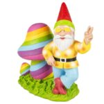 Aquariumdecoratie Hippie Kabouter met Neonkleuren – EBI Aqua Della Hippie Gnom