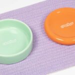 Voerbakonderlegger van Katoentouw met Waterdichte Onderzijde lila – EBI Crumb Catcher - Afbeelding 5
