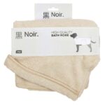 Hondenbadjas van Katoen Beige XS – EBI Noir Japandi - Afbeelding 2
