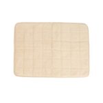 Beige Hondenbadmat van Katoen met Antislip Onderzijde – EBI Noir Japandi