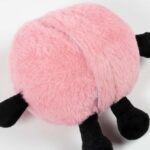 Roze Honden Speelbal van Pluche met Geluid en Beweging – EBI Coockoo Bouncy Buddy - Afbeelding 3