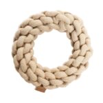 Katoenen Speelring voor Honden zandkleur 13 x 13 x 4,5 cm – D&D Home Ben