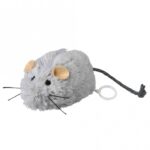 Grijze Pluche Kattenmuis met Trekkoord en Catnipgeur, 8 cm – Trixie 4083-TRXI