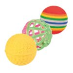 Kattenspeelballenset met drie Balsoorten – Trixie 4132-TRXI