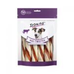 Dokas Honden Kauwsnack Twister met Runderhuid, Eendenhart en Eendenborst 200 g