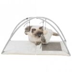 Opvouwbare Kattenkrabmat met Speeltjes, Lichtgrijs – Trixie 43114-TRXI - Afbeelding 2