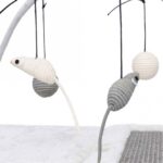 Opvouwbare Kattenkrabmat met Speeltjes, Lichtgrijs – Trixie 43114-TRXI - Afbeelding 6