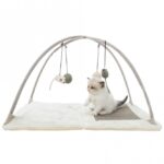 Opvouwbare Kattenkrabmat met Speeltjes, Lichtgrijs – Trixie 43114-TRXI