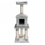 Krabpaal met Kattenhuis en Ligplaatsen in Grijs – EBI Classictree Ceylan