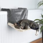 Kattenhangmat voor Radiator met Afneembare Pluche Bekleding Grijs Lichtgrijs – Trixie 43207-TRXI - Afbeelding 4