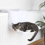 Kattenligplaats voor Radiator met Afneembare Pluche Bekleding, Wolwit – Trixie 4321-TRXI - Afbeelding 2
