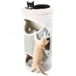 Krabton met Ligplek en Schuilplaats Lichtgrijs – Trixie Cat Tower Gracia