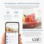 Kattencamera met Nachtzicht en Tweewegsaudio – CATIT PIXI Smart-Mauskamera - Afbeelding 3