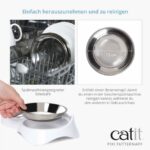 Kattenvoerbak van Roestvrij Staal met Reservebak – CATIT PIXI - Afbeelding 4