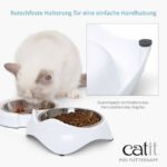 Kattenvoerbak van Roestvrij Staal met Reservebak – CATIT PIXI - Afbeelding 5
