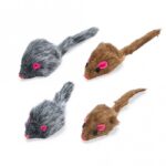 Pluche Speelmuizen voor Katten, Set van 4 – Karlie 46524