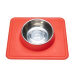 Hondenvoerbak met Uitneembare RVS Kom 350 ml Rood – Karlie Dex - Afbeelding 2