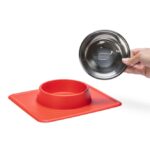 Hondenvoerbak met Uitneembare RVS Kom 350 ml Rood – Karlie Dex - Afbeelding 3