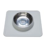 Hondenvoerbak met Uitneembare RVS Bak 350 ml Grijs – Karlie Dex - Afbeelding 3