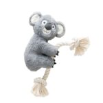 Hondenspeelgoed Pluche Koala met Katoenen Touw en Pieper 40 cm – Karlie Kletter-Koala
