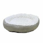 Donutbed van Softpluche voor Hond en Kat, Crème – Nobby Diamond