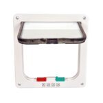 Kattenluik Transparant met Wit Frame – DUVO 10923-EBI - Afbeelding 2