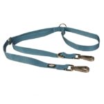 Multifunctionele Hondenriem van Waterdicht Nylon Petrolblauw – DUVO Explor North Duo