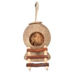 Kokosnoot Knaagdierhuis met Ladder – DUVO 12405-EBI