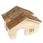 Houten Knaagdierhuis met Schorsdak – DUVO 12696-EBI