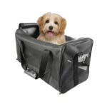 Nylon Reistas met Stevige Bodemplaat, Zwart M voor Hond en Kat – DUVO 12845-EBI-VAR - Afbeelding 2