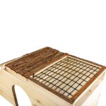 Knaagdierhuis van Hout met Schorsdak – DUVO Garden House - Afbeelding 2