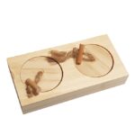 Houten Snackpuzzel voor Konijnen en Knaagdieren – DUVO Sniffle n Snack Puzzle Cas