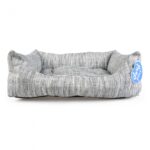 Rechthoekige Hondenmand met Uitneembaar Kussen Grijs 45 x 30 x 15 cm – DUVO Cliff - Afbeelding 2