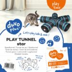 Katten Speeltunnel met Bal en Bel – DUVO Star - Afbeelding 2