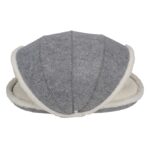 Kattenhuis van Polyester Vilt met Pluche Kussen – DUVO John - Afbeelding 3