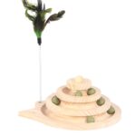 Katten Speeltoren met Kattenkruidballen en Zuignappen – DUVO Spin & Play