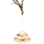 Katten Speeltoren met Kattenkruidballen en Zuignap – DUVO Spin & Play Flower