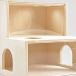 Knaagdier Klimhuis van Hout en Plexiglas – DUVO 14318-EBI - Afbeelding 3